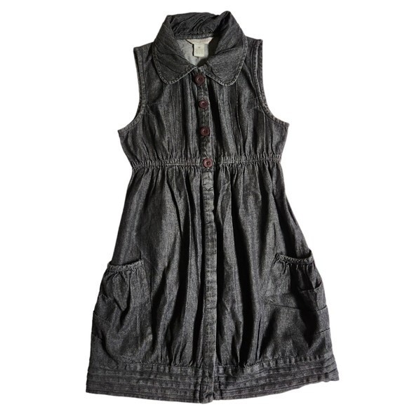 Fun & Flirt button front collared sleeveless dress sz M - Picture 1 of 12